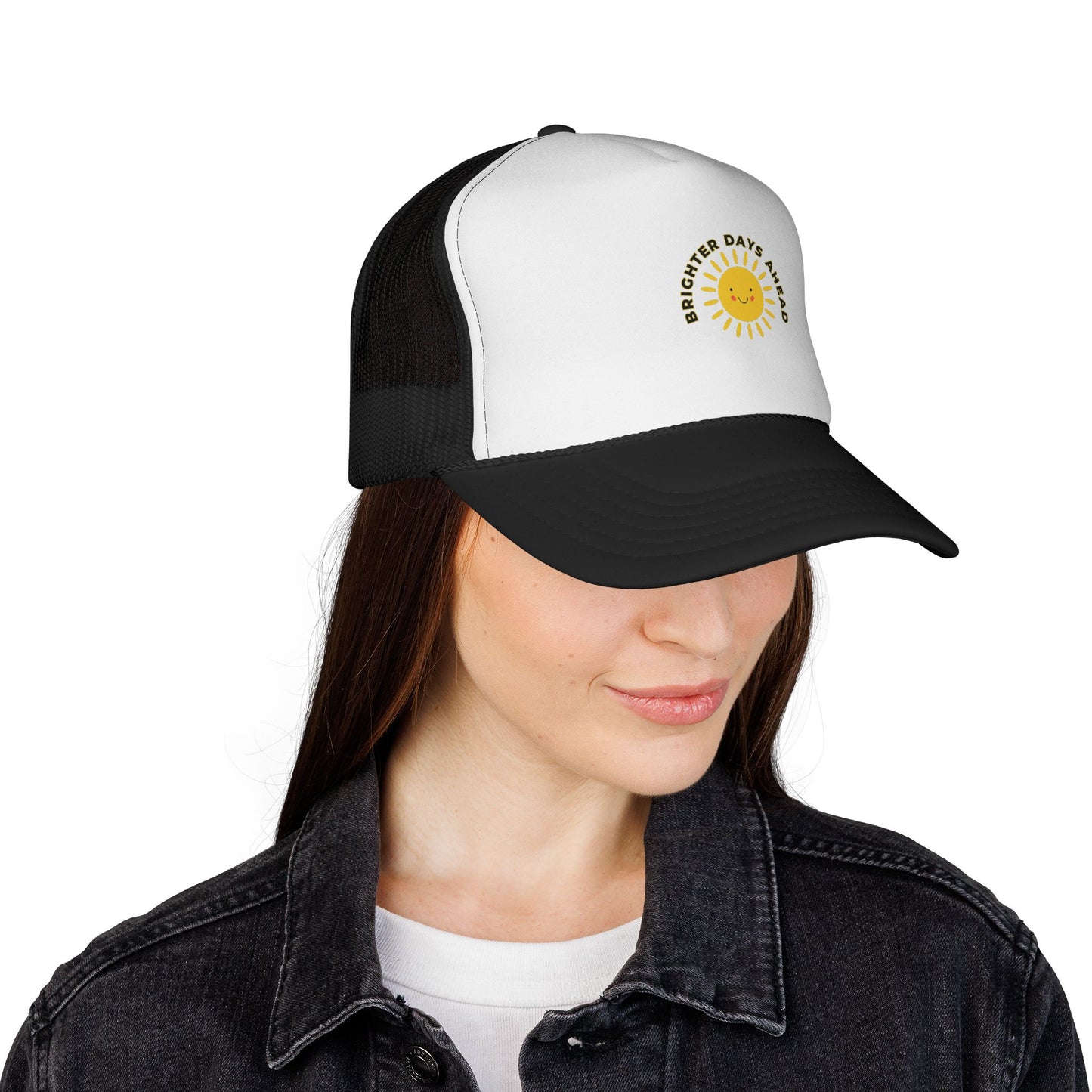 Sunshine Trucker Caps | Brighter Days Ahead | Funny Gift for Summer | Beach Accessory | Casual Outdoor Fun Hats