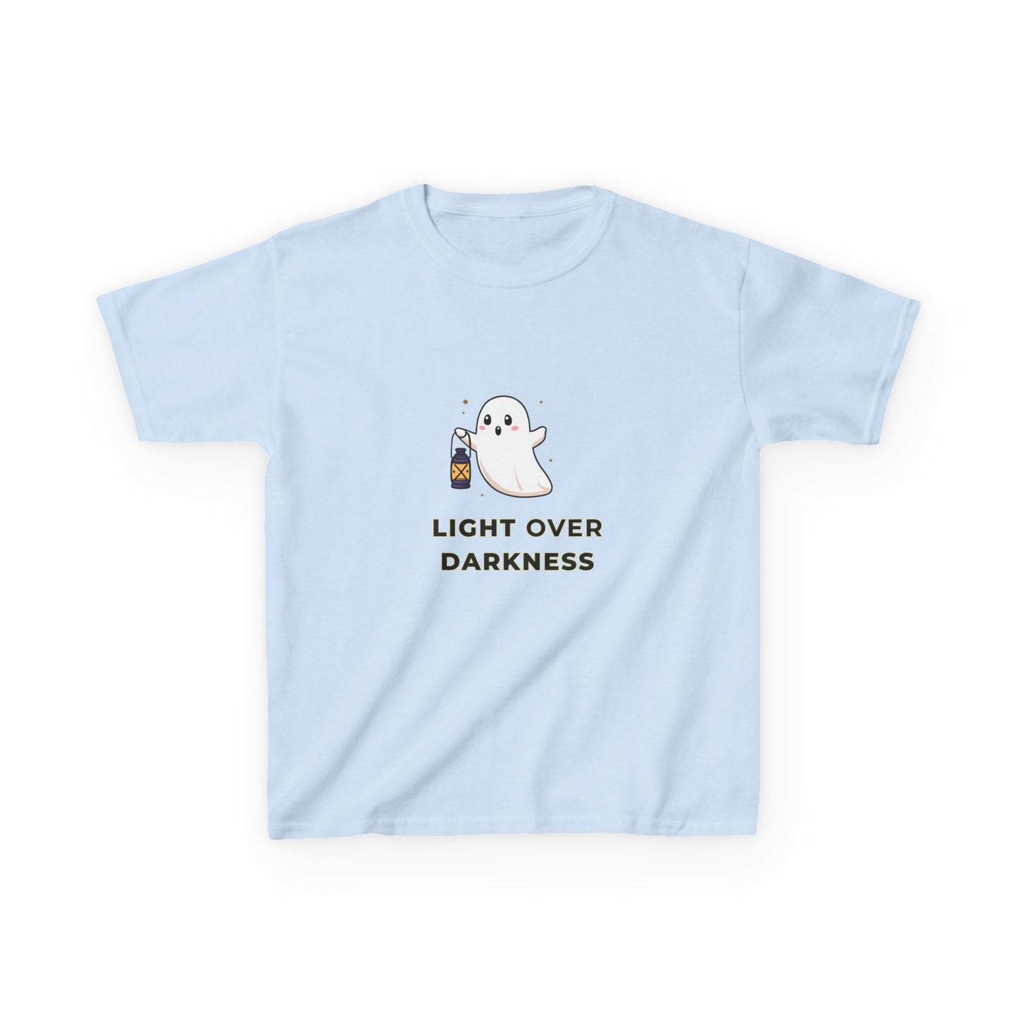 Kids Tee - Ghost Carrying Lantern 'Light Over Darkness' Design