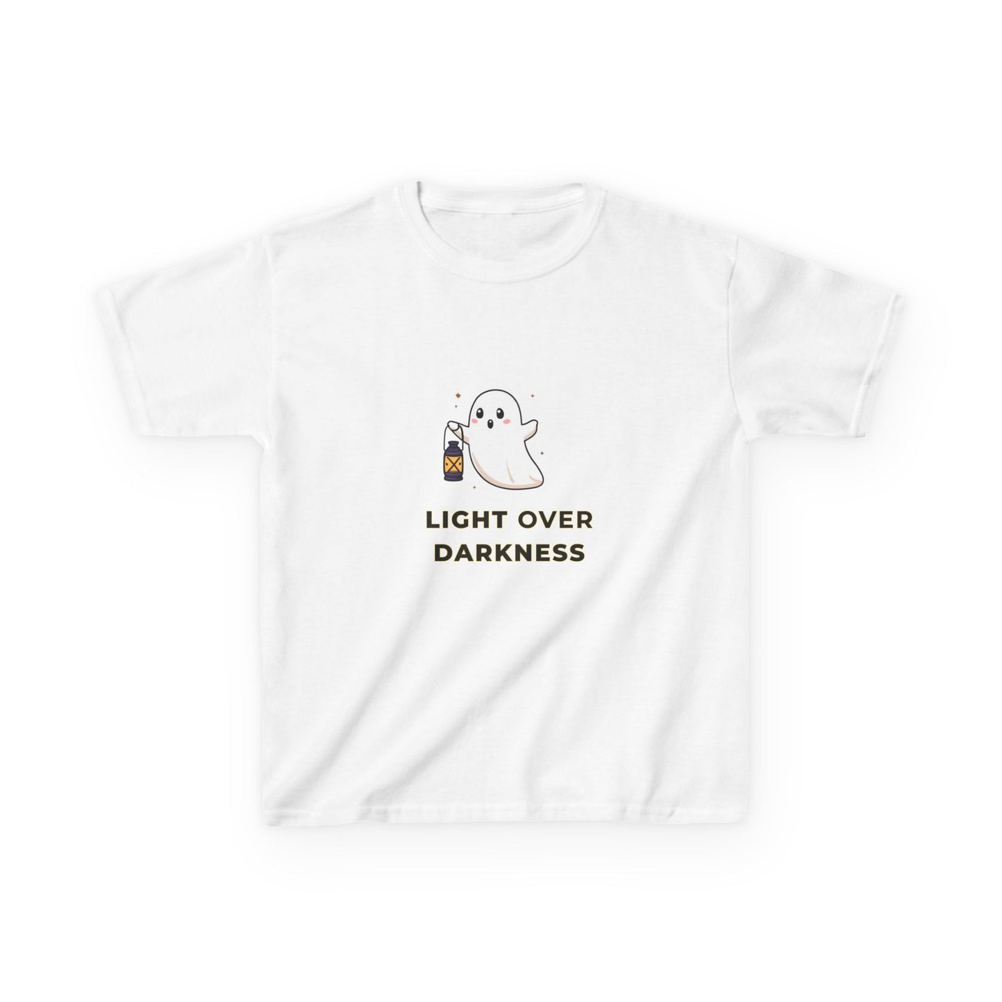 Kids Tee - Ghost Carrying Lantern 'Light Over Darkness' Design