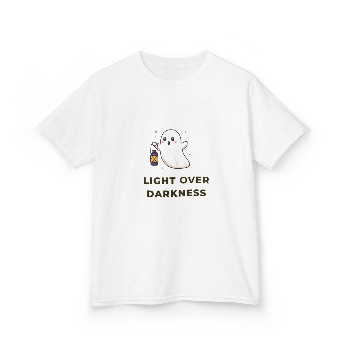 Kids Tee - Ghost Carrying Lantern 'Light Over Darkness' Design