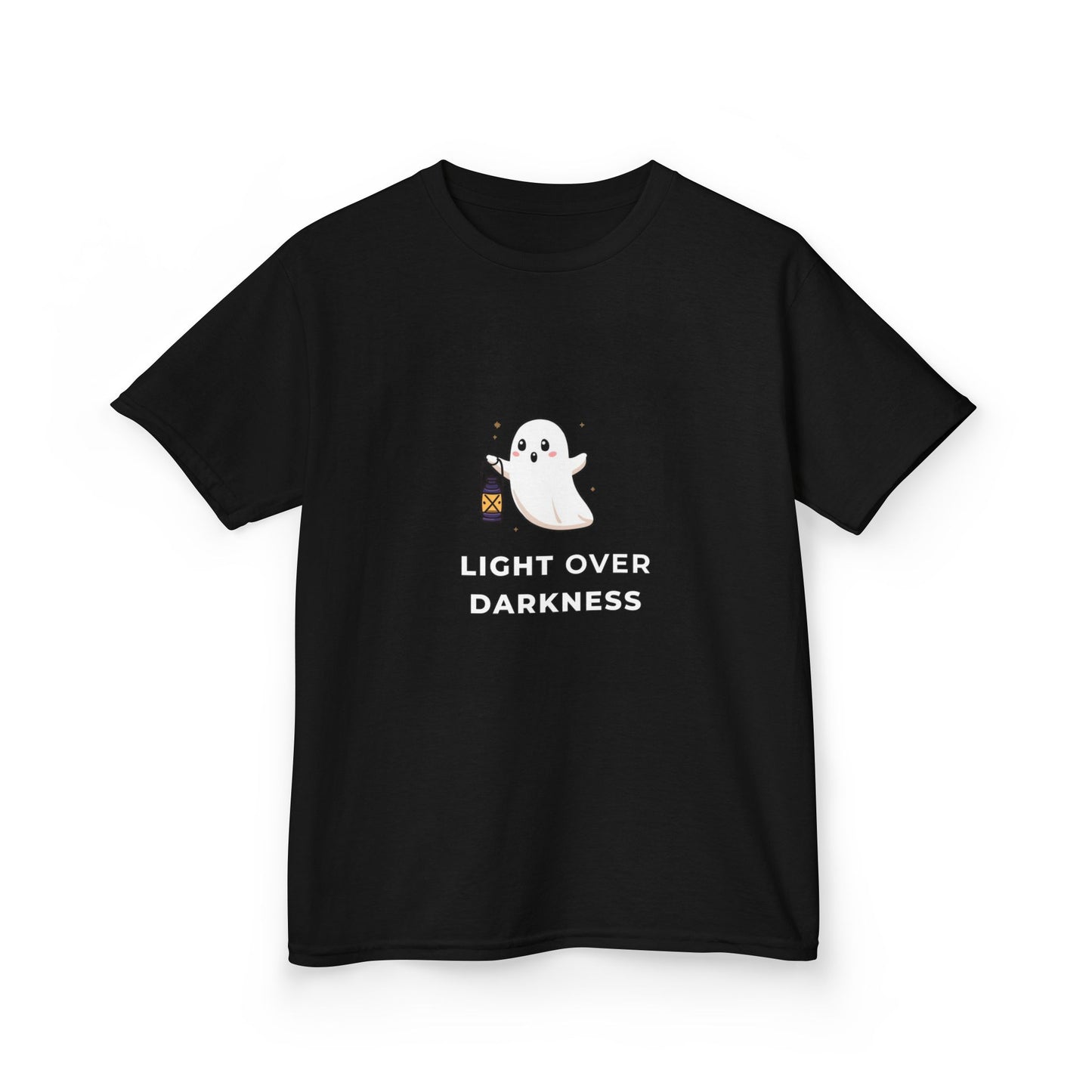 Kids Tee - Ghost Carrying Lantern 'Light Over Darkness' Design