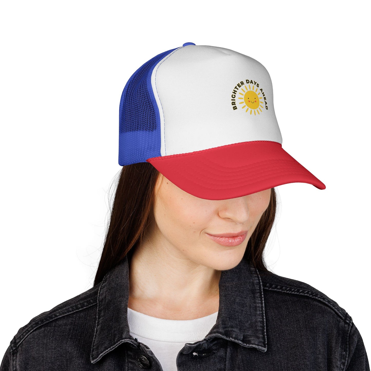 Sunshine Trucker Caps | Brighter Days Ahead | Funny Gift for Summer | Beach Accessory | Casual Outdoor Fun Hats