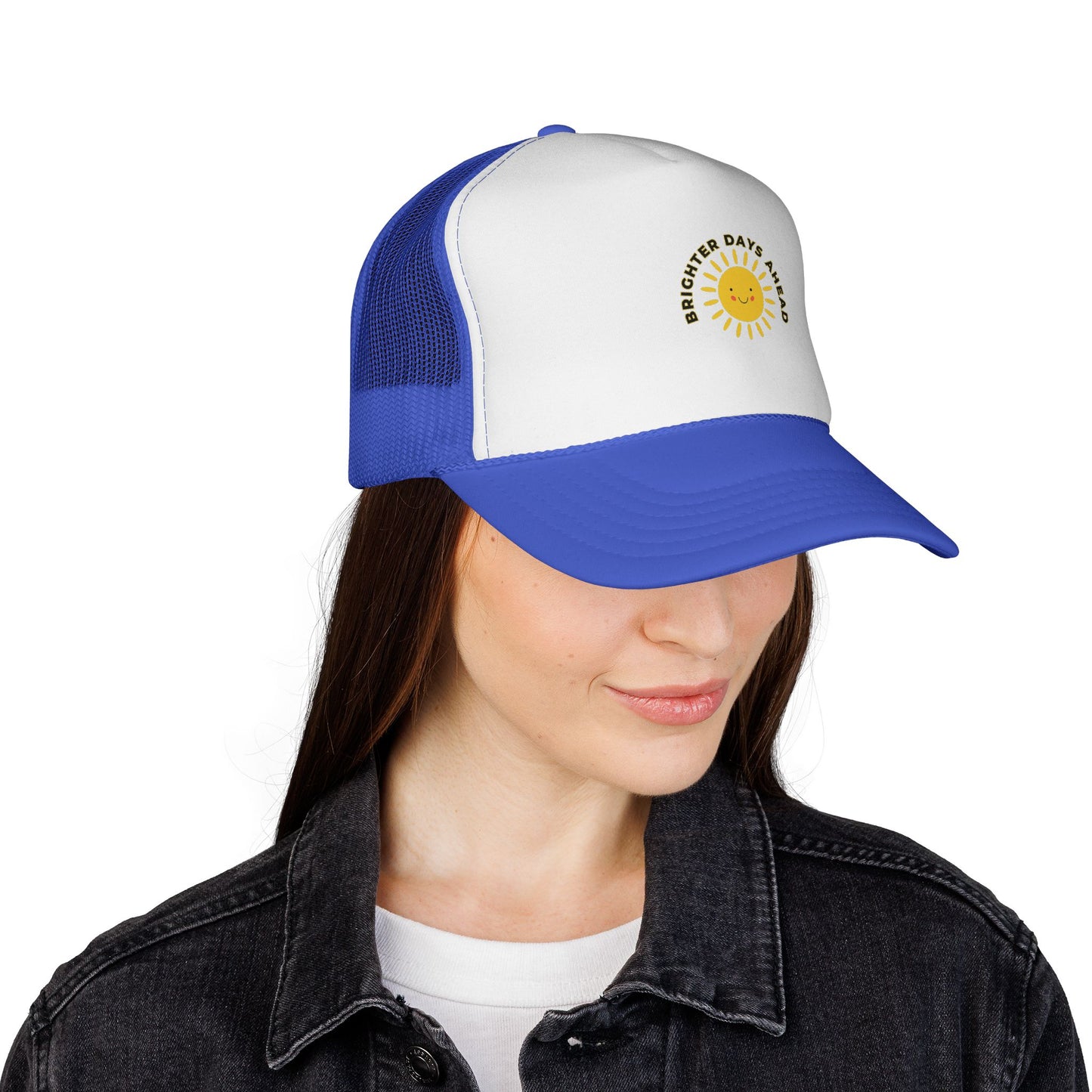 Sunshine Trucker Caps | Brighter Days Ahead | Funny Gift for Summer | Beach Accessory | Casual Outdoor Fun Hats