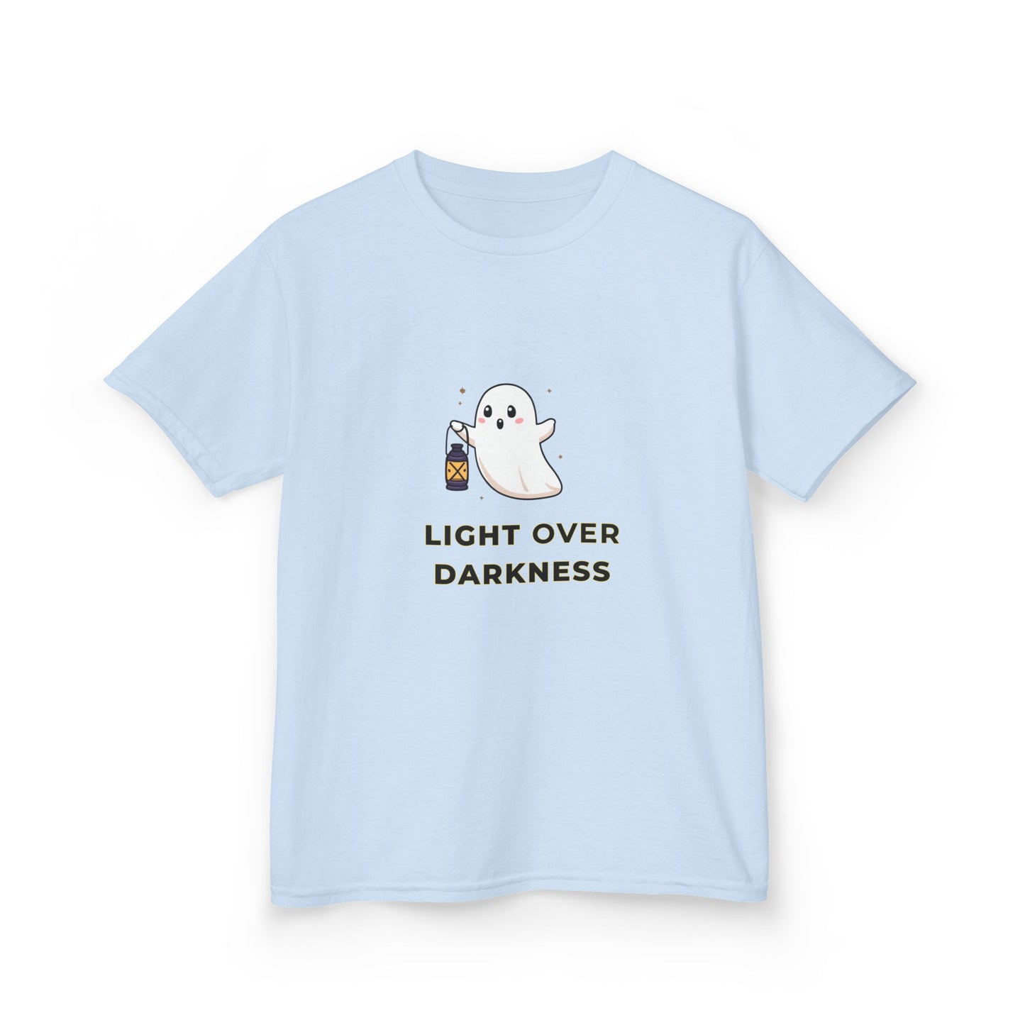Kids Tee - Ghost Carrying Lantern 'Light Over Darkness' Design