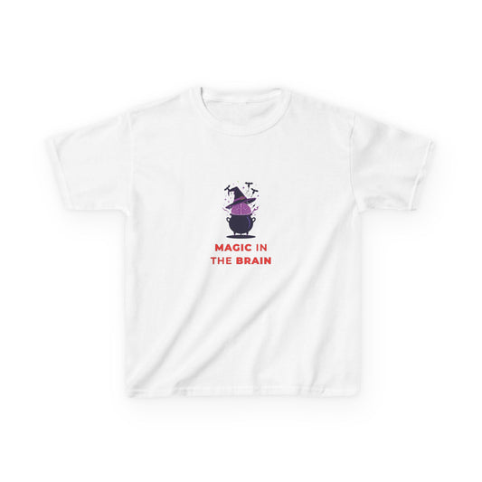 Kids Tee Witch Hat Brain Magic Mind Halloween Shirt