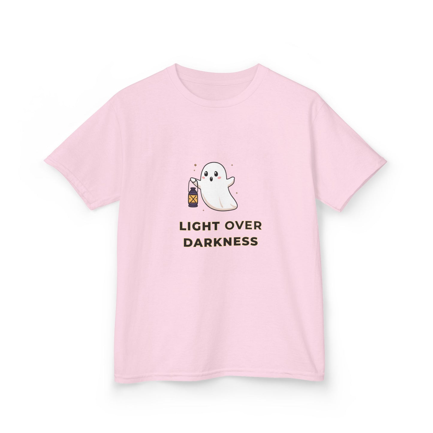 Kids Tee - Ghost Carrying Lantern 'Light Over Darkness' Design